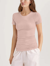 Women's Micro Rib Cap Sleeve Tee