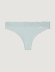 Women's Second Skin Thong, Lace Waist