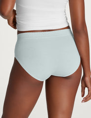 Women's Second Skin High-Rise Brief, Lace Waist (3-Pack)