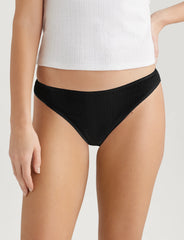 Women's Cotton Pointelle Thong (3-Pack)