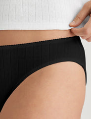 Women's Cotton Pointelle Bikini (3-Pack)