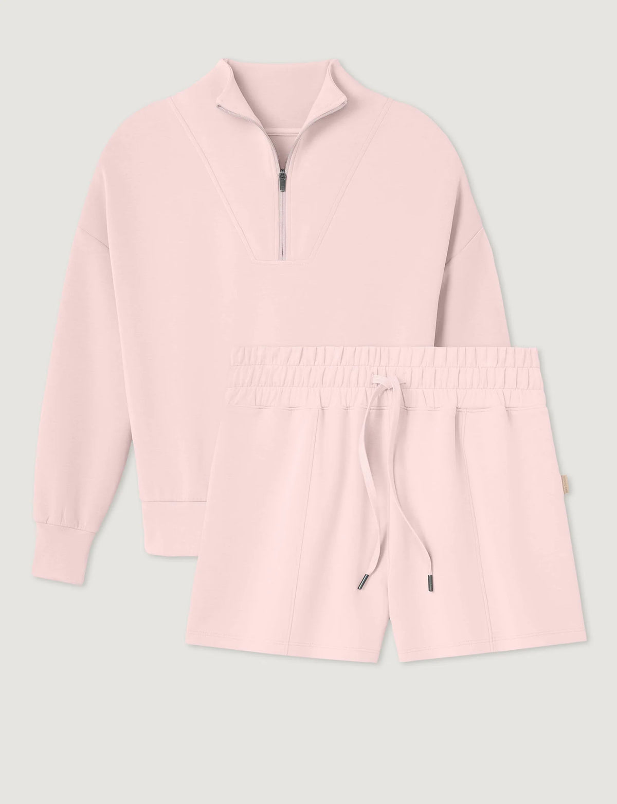 Women's Luxe Traveler Knit Quarter Zip & Short Set