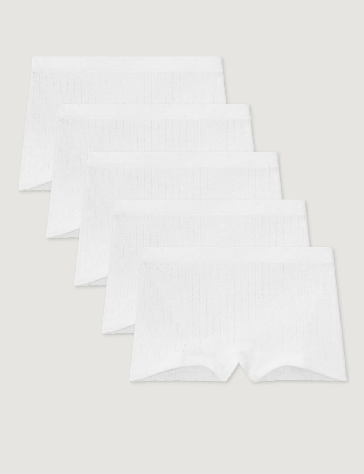 Women's Cotton Pointelle High Rise Boyshort (5-Pack)